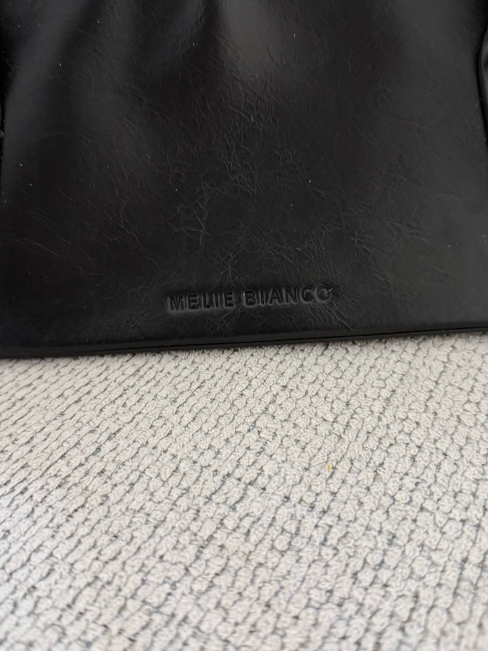 Melie Bianco Dakota Shoulder Bag with Gold Zip - Picture 2 of 7